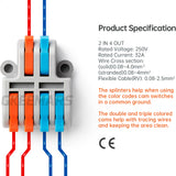 Mini Electrical Wire Connectors Wire Nuts | 2 in 4 out