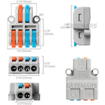 Mini Electrical Wire Connectors Wire Nuts | 2 in 4 out