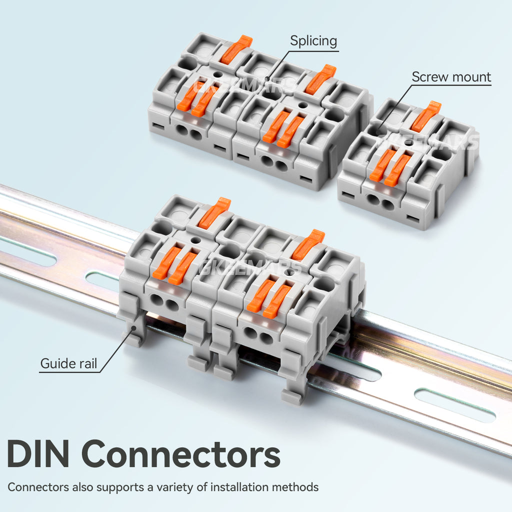 Dim Connectors Multi-Function DIN Rail Terminal Blocks | 1 in 2 out ( KV6412 ) – GKEEMARS