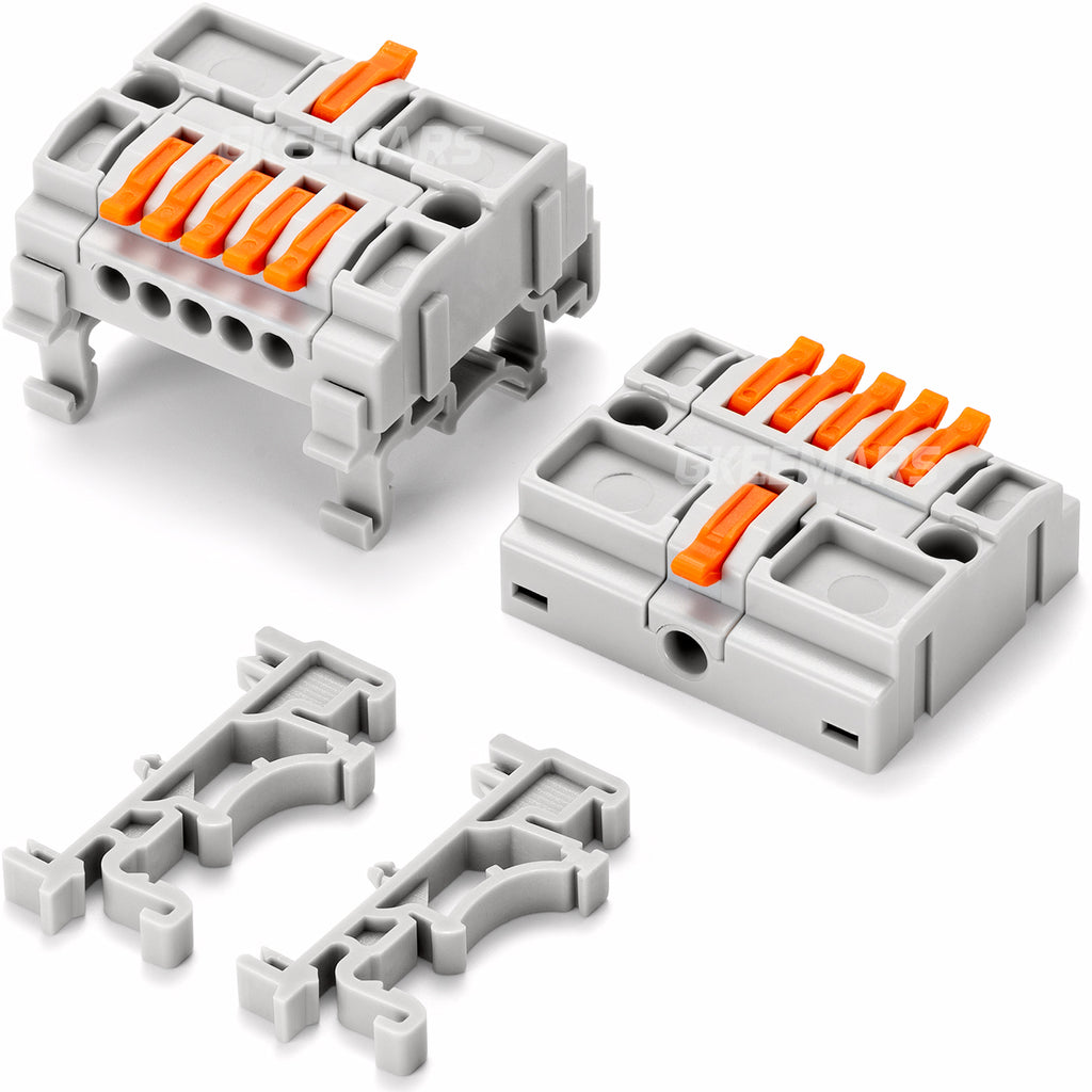 Dim Connectors Multi-Function DIN Rail Terminal Blocks | 1 in 5 out ( KV6415 ) – GKEEMARS